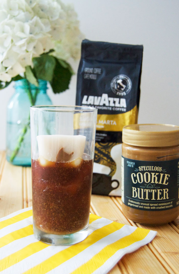 This iced coffee recipe will knock your socks off with just two words: Cookie Butter | dcgirlinpearls.com