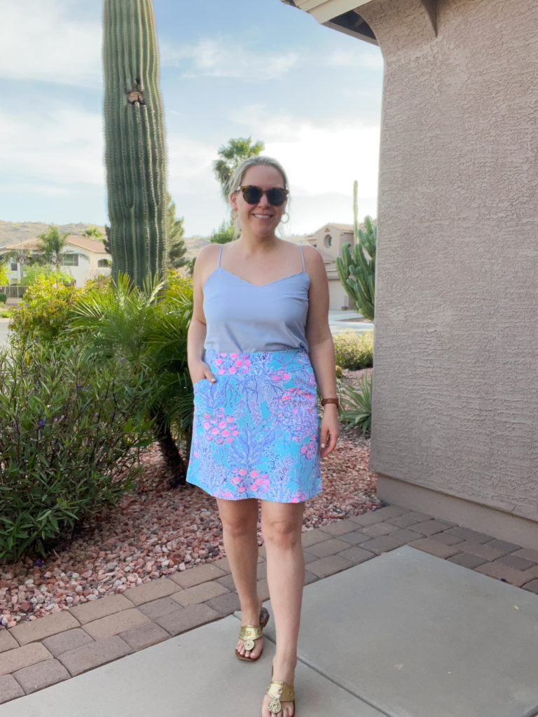 Lilly Pulitzer Jonas High-Waisted Skort Review - DC Girl in Pearls